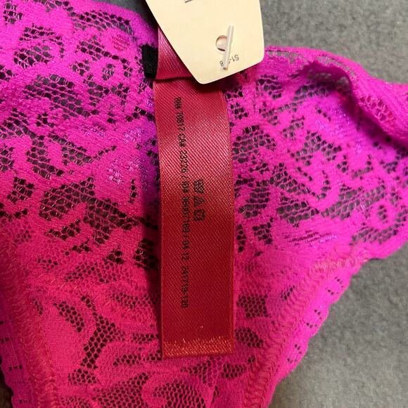 Victoria's Secret 2012 The Lacie Thong Panty Pink Sequin Ooh LaLa Lace Waist - Picture 9 of 11